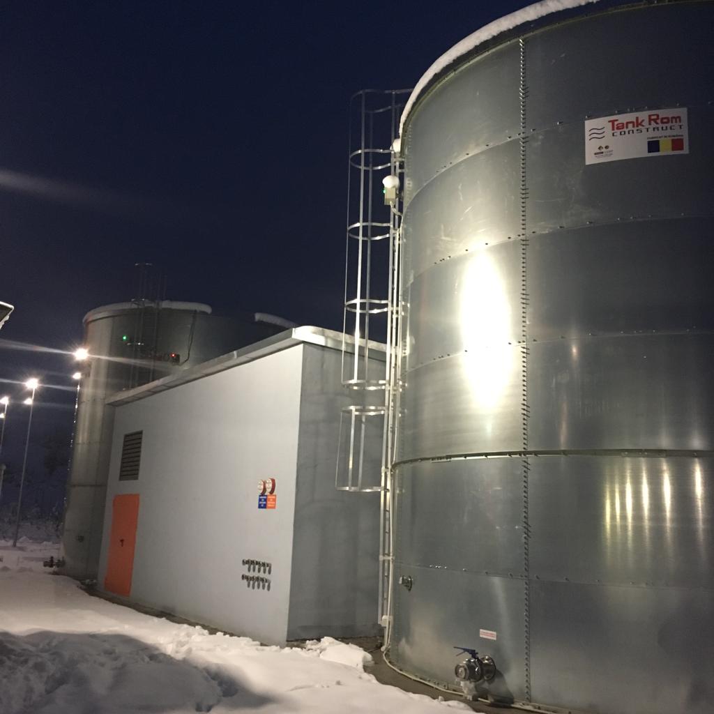 Fire-reserve water storage tanks, 2x 250 m³, Sibiu County