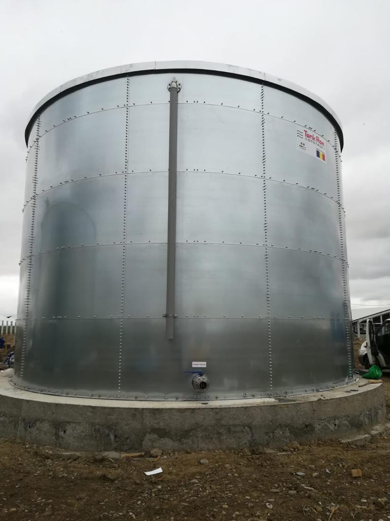 Storage tank for drinking water and fire reserve, greenhouses, Cluj County