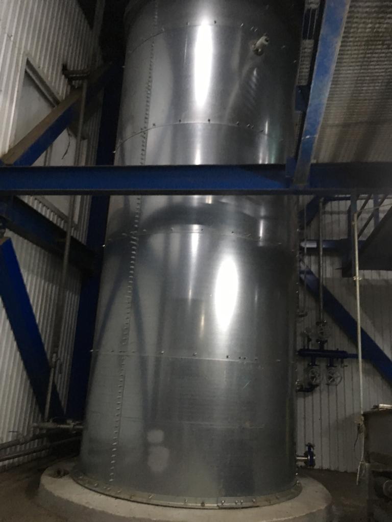 Fire-reserve water storage tank, 30 m³, oil factory, Galați County