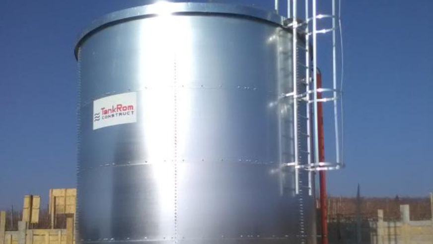 Fire-reserve water storage tank, residential district, Cluj County